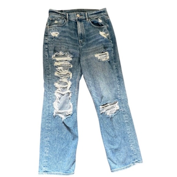 American Eagle Outfitters Denim - American Eagle Highest Rise 90s Boyfriend Distressed Jeans Womens 10 Regular